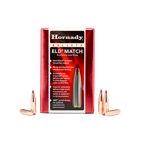 Hornady .224 22 cal 75 grain ELD-M Match Bullets 100 pack - 22791