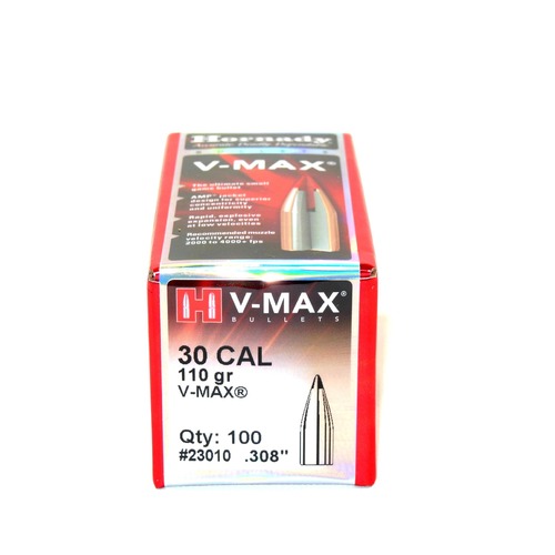 Hornady V-MAX® Projectiles 30 cal 110 gr 100 Pack