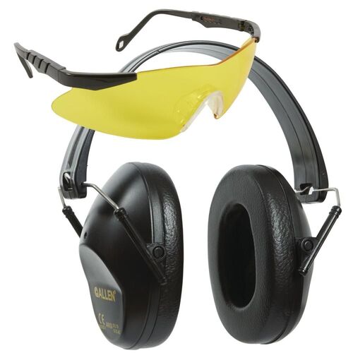 Allen Reaction Shooting Earmuffs  26dB & Safety Glasses Combo Set - 2316