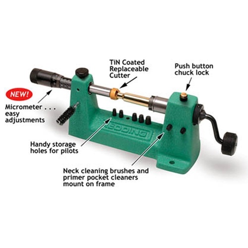 Redding Model 2400 Case Trimming Lathe, Micrometer Adjustable Trimmer Kit- 24000