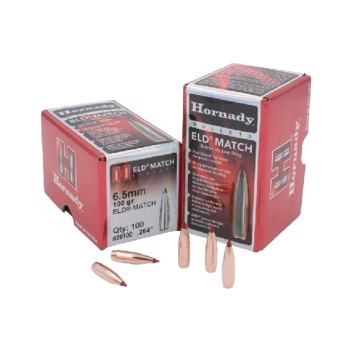 Hornady .264 6.5mm cal 100 grain ELD-M Match Bullets 100 pack - 26100
