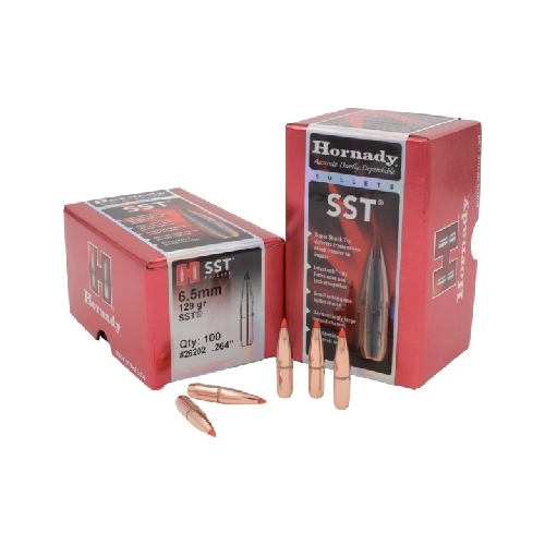 Hornady .264 6.5mm 129 grain SST InterLock Bullets 100 pack - 26202