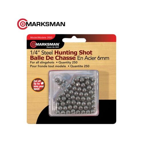 Marksman Steel Slingshot Pellets 6mm - 3100