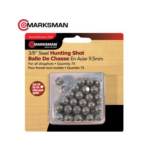 Marksman Steel Slingshot Pellets 9.5mm - 3138
