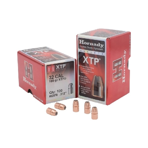 Hornady .312 32 cal 100 grain HP/XTP Bullets 100 pack - 32070