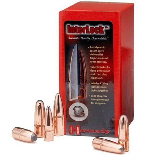 Hornady 338 cal 200 gr SP Interlock Projectiles 100 pack - 3310