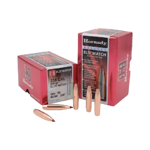 Hornady .338 338 cal 285 grain ELD-M Match Bullets 50 pack - 33381