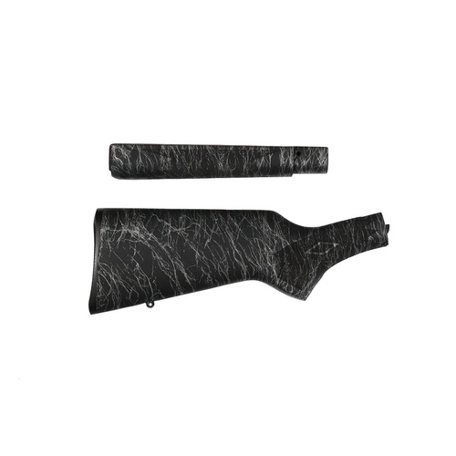 Marlin 336 Stock & Forend Set – Black/Silver Webbing - 336BS