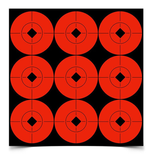 Birchwood Casey Orange Target Spots Self Adhesive 2" - 90 Targets  - 33902