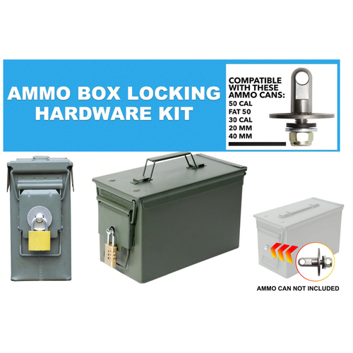 Infantryman Ammo Box Can Locking Hardware Kit - .50 Cal, Fat 50, 30 Cal, 20 mm, 40 mm Ammunition Cans