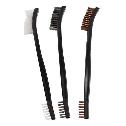 Birchwood Casey Utility Brushes, 3 pack - Bronze/Nylon/Stainless - 41104