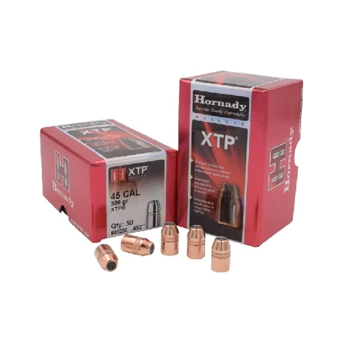 Hornady .452 45 cal 300 grain XTP/HP Bullets 50 pack - 45230