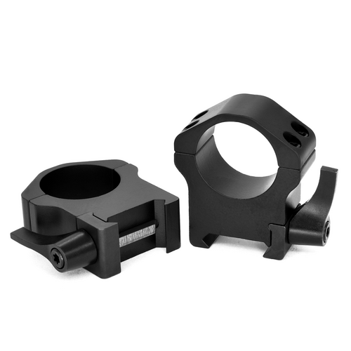 Warne Maxima Horizontal 1" High QD Scope Matte Rings - 502LM