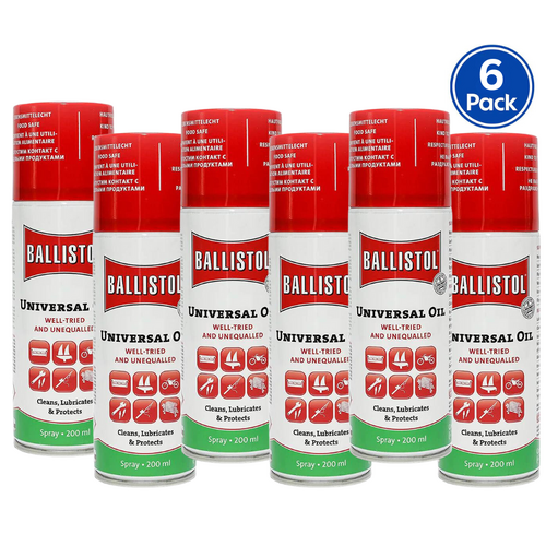 Ballistol Universal Oil Lubricant 200ml Aerosol 6 Pack - 121066PK