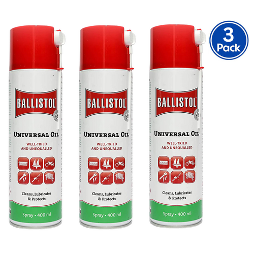 Ballistol Universal Oil Lubricant 400ml Aerosol 3 Pack - 121093PK
