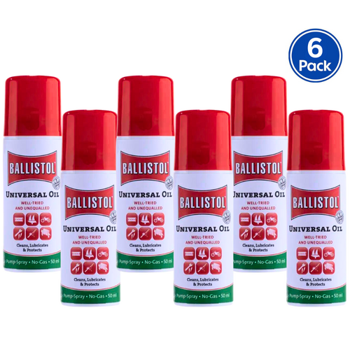 Ballistol Universal Oil Lubricant 50ml Pump Spray 6 Pack - 121036PK