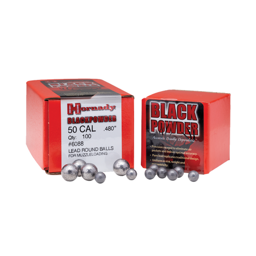 Hornady .480 50 Cal Round Ball Projectiles 100 pack - 6088