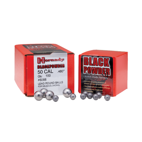 Hornady .490 50 Cal Round Ball Projectiles 100 pack - 6090