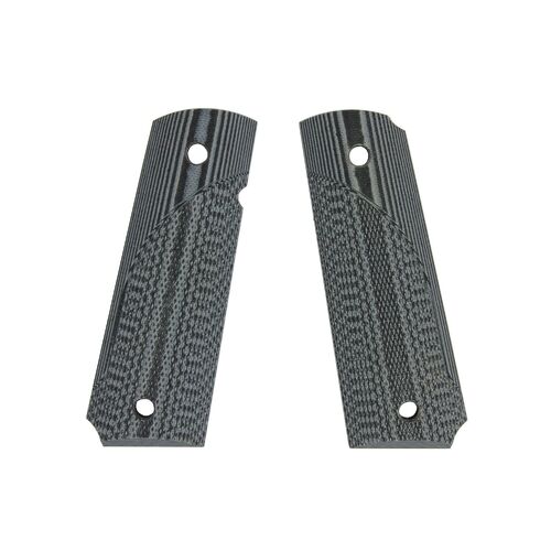 Pachmayr 1911 G10 Tactical Pistol Grip Grey/Black Checkered - 61001