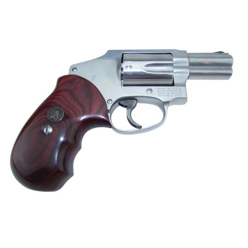Pachmayr Renegade Wood Laminate Revolver Grip for Smith & Wesson J Frame Smooth Rosewood - 63010