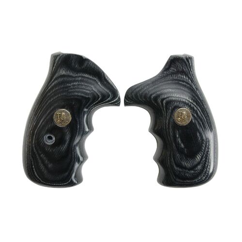 Pachmayr Renegade Wood Laminate Revolver Grip for S&W K&L Frame Smooth Charcoal - 63031