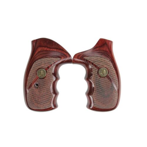 Pachmayr Renegade Wood Laminate Revolver Grip for S&W N Frame Checkered Rosewood - 63040
