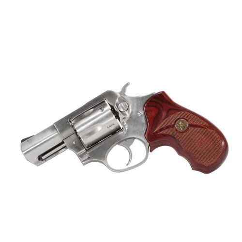 Pachmayr Renegade Wood Laminate Revolver Grip for Ruger SP101 Checkered Rosewood - 63060