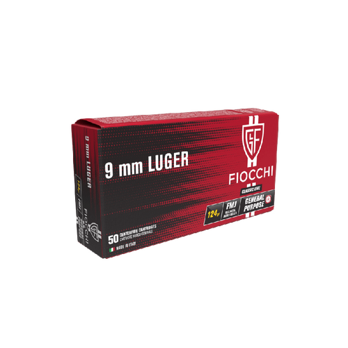 Fiocchi 9mm Luger 124gr FMJ - 50 PK - 70911200