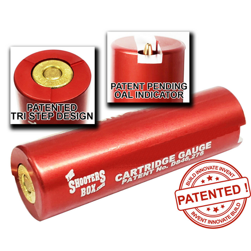 The Shooters Box 223 Remington Case & Cartridge Gauge - All New Patented Tri-Step Face Design