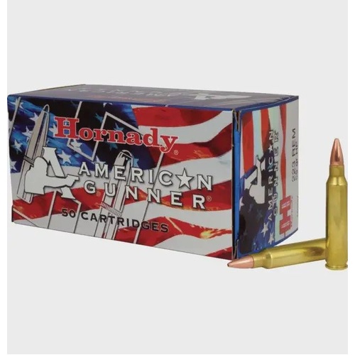 Hornady 223 Rem 55 grain HP American Gunner Ammo 50 rd - 80237