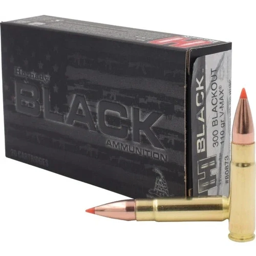 Hornady 300 Blackout 110gr V-MAX Hornady BLACK - 20 Pack - 80873