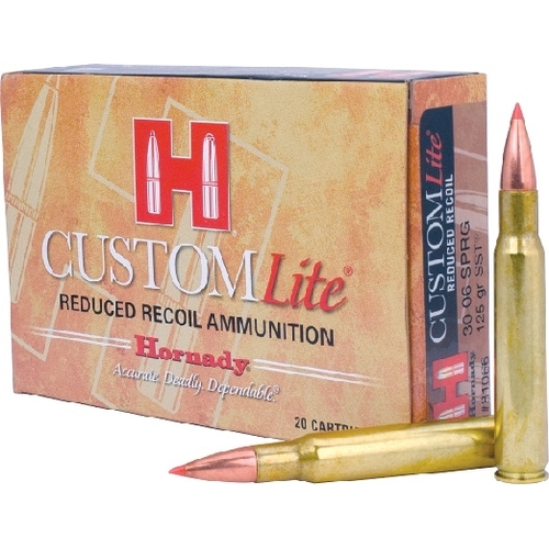 Hornady 30-06 Sprg 125 grain SST Custom Lite Ammo 20 rd - 81066