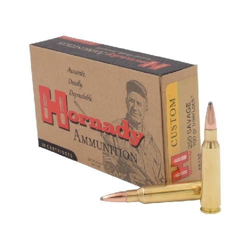 Hornady 250 Savage 100 grain SP Hornady Custom Ammo 20 rd - 8132