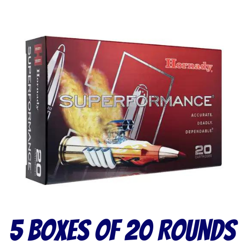 Hornady 6.5 Creedmoor 129gr SST Superformance - 5 Boxes Of 20 Rounds - 81496-100PK