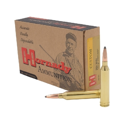 Hornady 264 Win Mag 140 grain SP Hornady Custom Ammo 20 rd - 8154