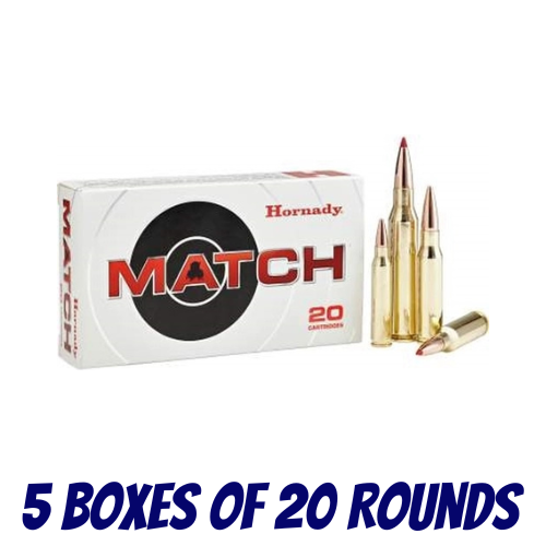 Hornady 300 Win Mag 195gr ELD Match - 5 Boxes Of 20 Rounds - 82180-100PK