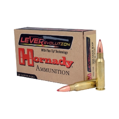 Hornady 308 Marlin Express 160 grain FTX Leverevolution Ammo 20 rd - 82733