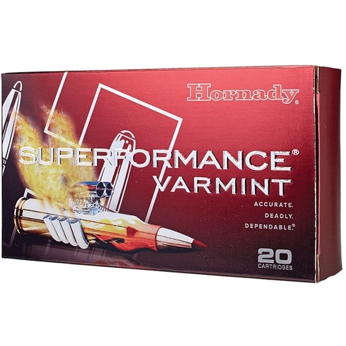 Hornady 222 Rem 50 grain V-Max Superformance Varmint Ammo 20 Rounds - 8316