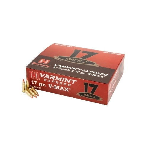 Hornady 17 Mach 2 17 grain V-Max Varmint Express Ammo 300 rd - 831773