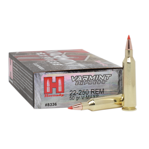 Hornady 22-250 Rem 50gr V-Max Varmint Express - 20 Pack - 8336