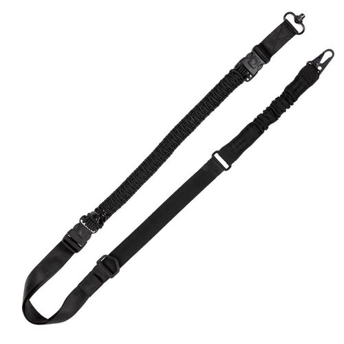 Allen Tac-Six Citadel Single & Double-Point Paracord Sling with QD Swivel, Black - 8492