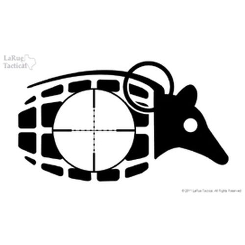 LaRue Tactical Dillo Grenade Vinyl Decals Black - 851-024-BLK