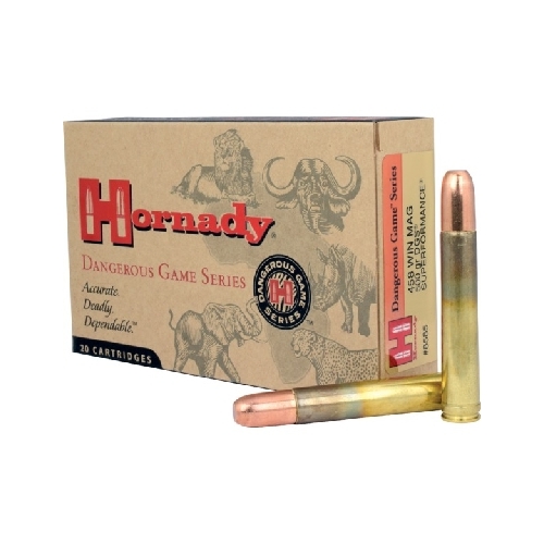 Hornady 458 Win Mag 500 grain DGS Superformance Dangerous Game Ammo 20 rd - 8585