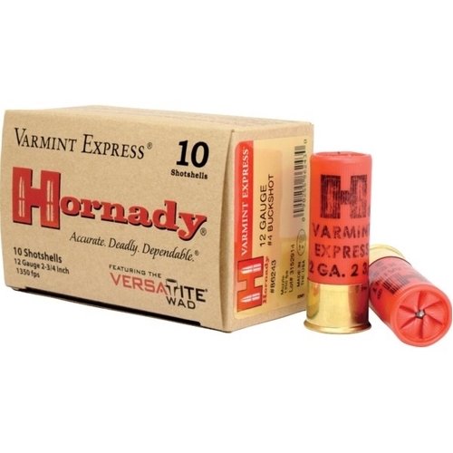 Hornady 12 gauge 2¾" VX #4 Buckshot Ammo 10 rd - 86243