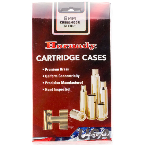 Hornady 6mm Creedmoor Unprimed Brass 50 Pack