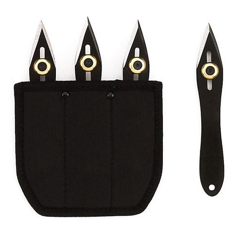 Fury 3 Piece Adjustable Throwing Knives - 90010-CD