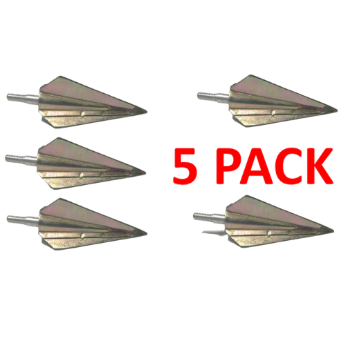 3-Blade Broadheads with Adaptor - 5 Pack