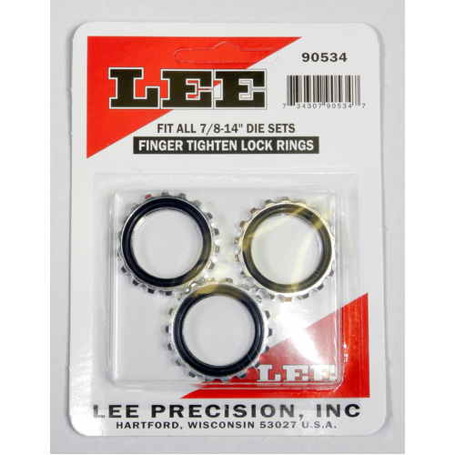 Lee Die Locking Ring 7/8"-14 Thread Pack of 3 - 90534