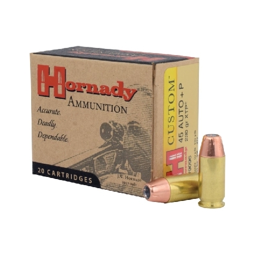 Hornady 45 ACP 230 grain JHP/XTP Hornady Custom Ammo 20 rd - 9096