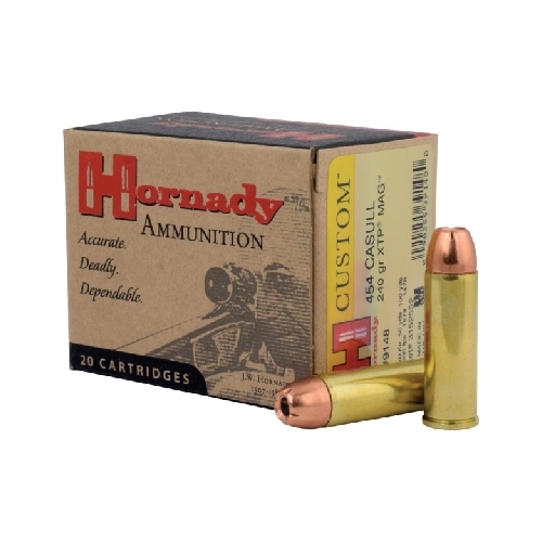 Hornady 454 Casull 240 grain XTP Mag Hornady Custom Ammo 20 rd - 9148